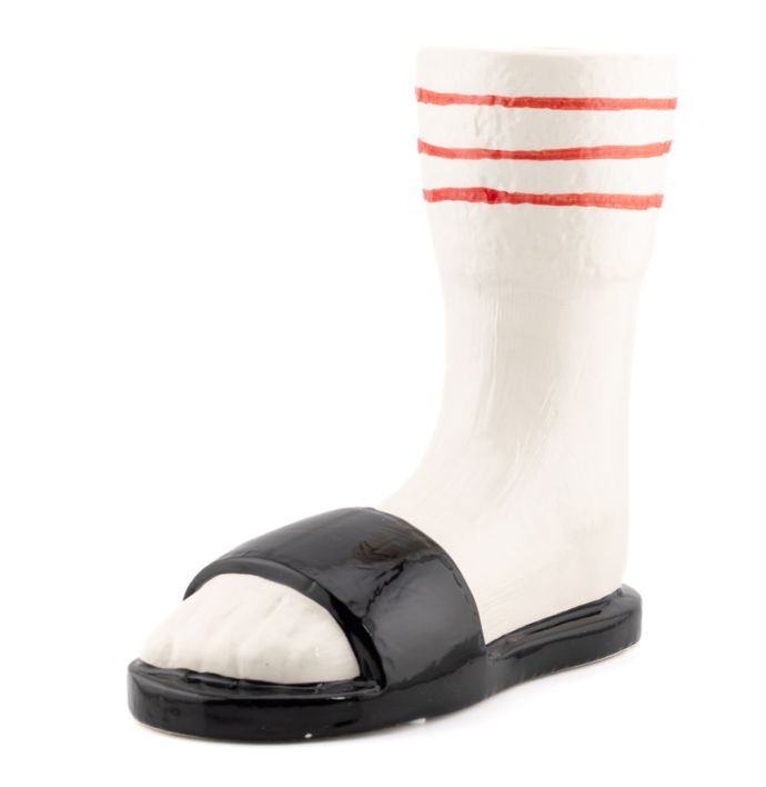 Aardewerk vaas Sokken in sandalen