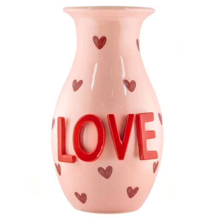 Aardewerk vaas LOVE L