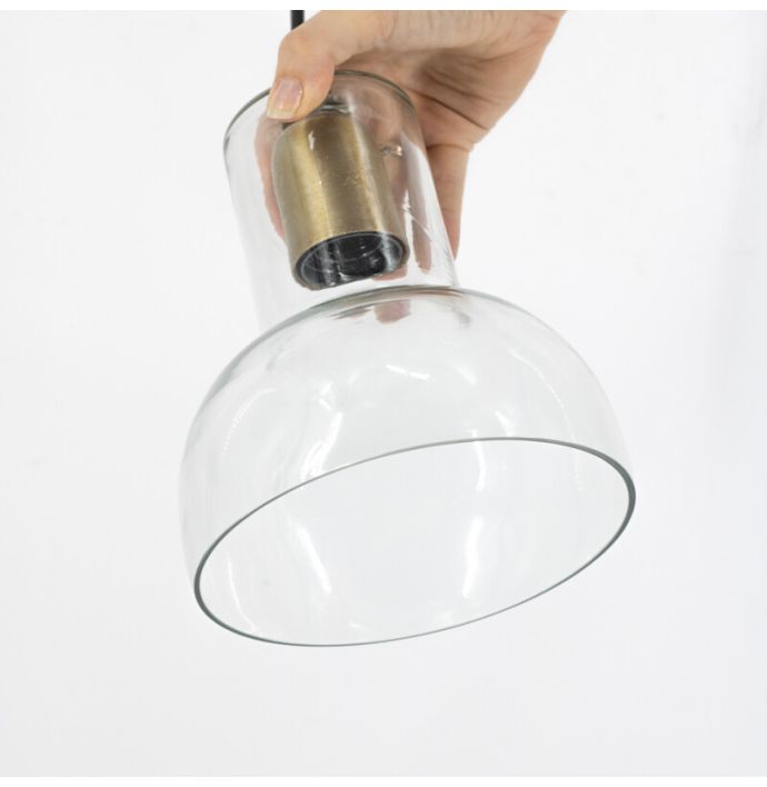 Glazen hanglamp natural
