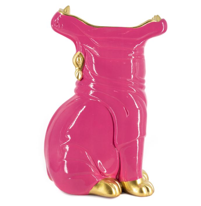 Vaas nijlpaard roze