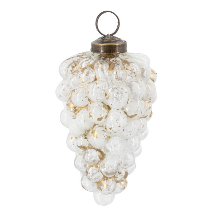 Kerstbal gold white