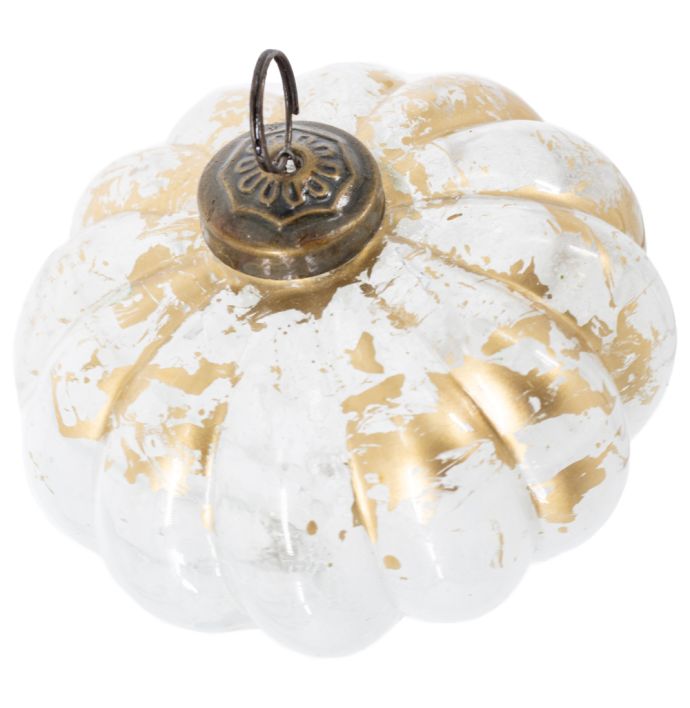Kerstbal gold white