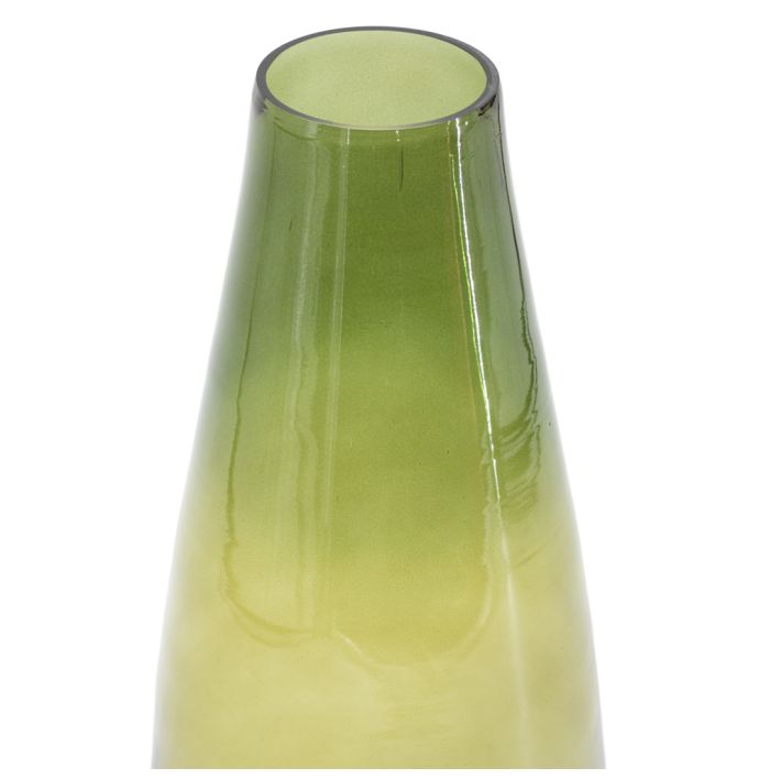 Glazen vaas olive