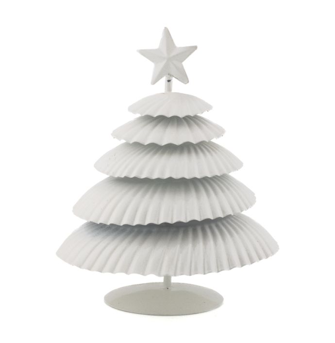 Metalen kerstboom wit