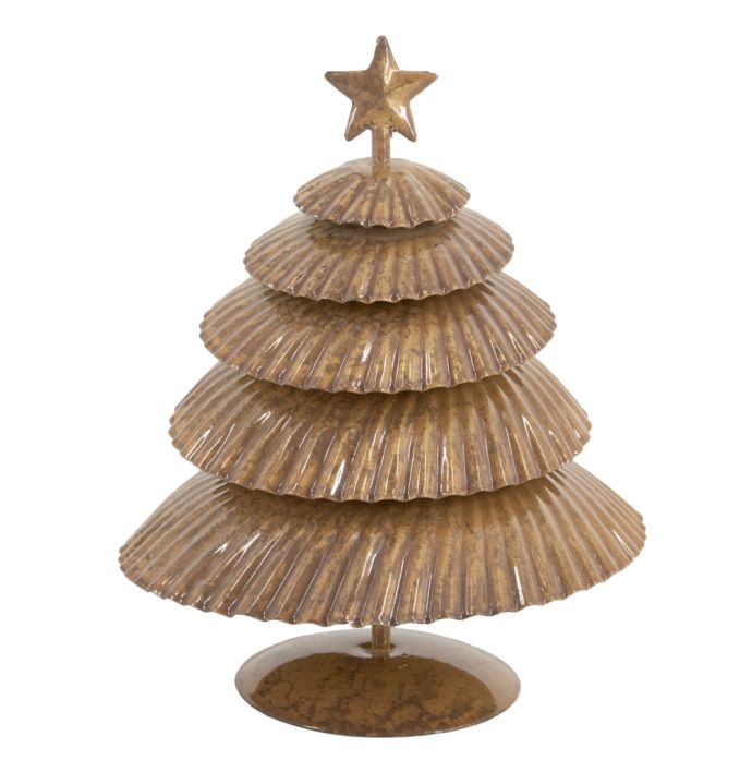 Metalen kerstboom peach