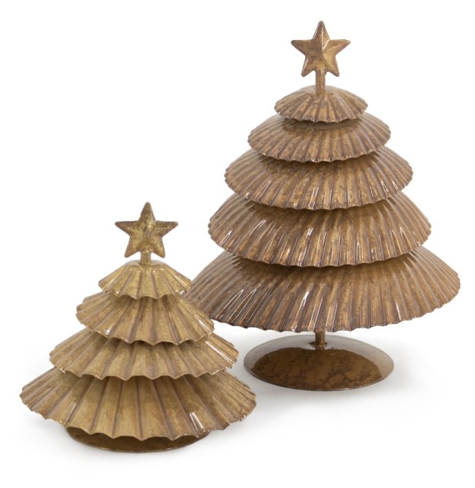 Metalen kerstboom peach
