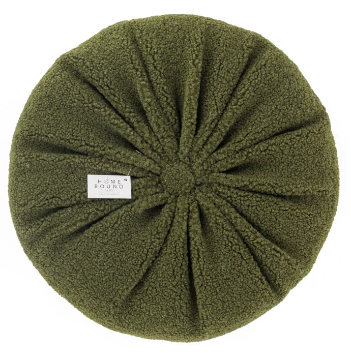 Kussen rond teddy groen