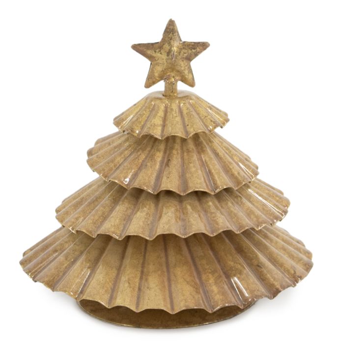 Metalen kerstboom peach