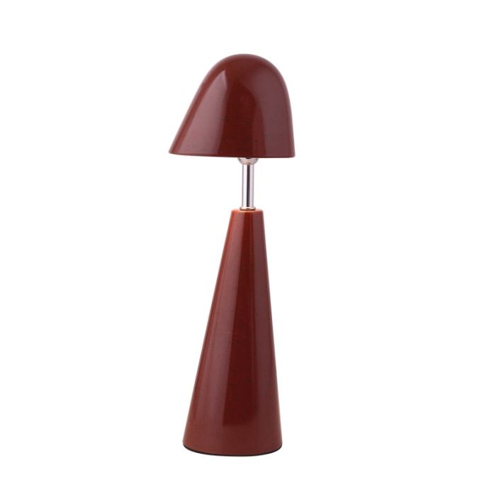 Bureaulamp Dot LED op accu burgundy