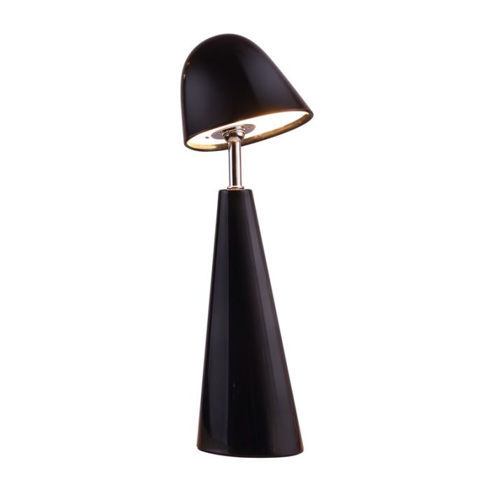 Bureaulamp Dot LED op accu zwart