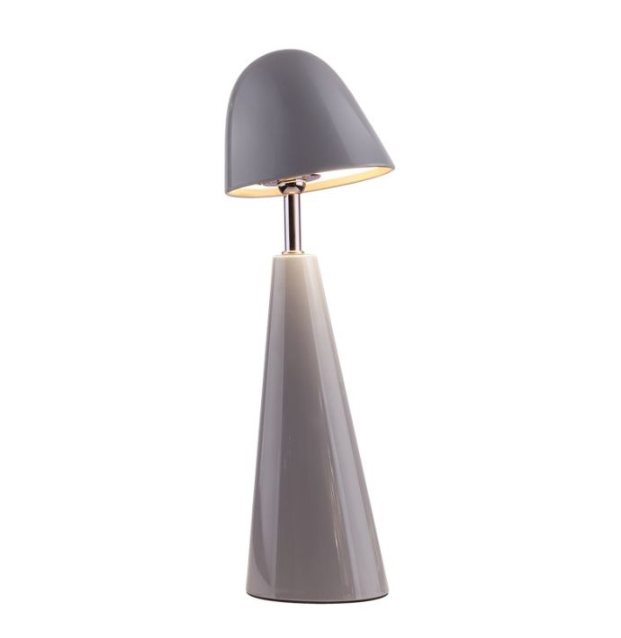 Bureaulamp Dot LED op accu grijs