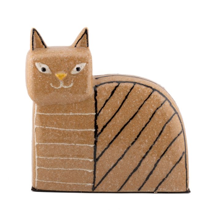 Aardewerk ornament kat Neko