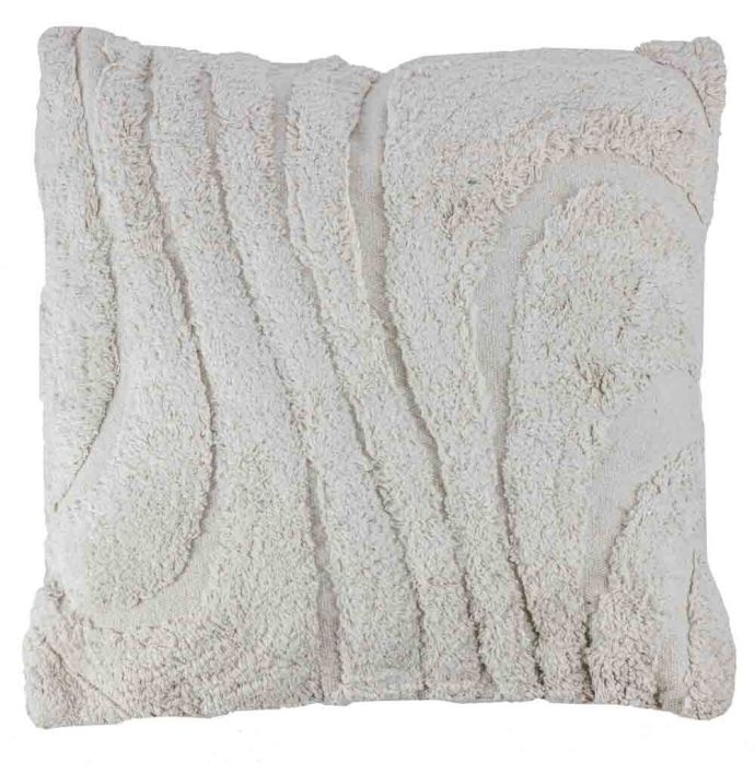 Sierkussen Fluffy organic cream