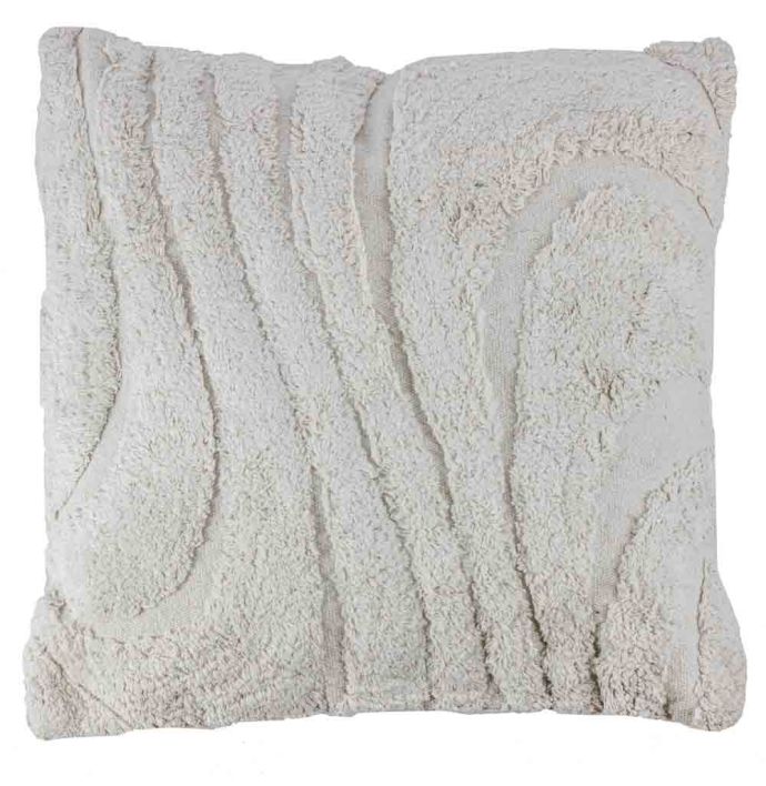 Sierkussen Fluffy organic cream