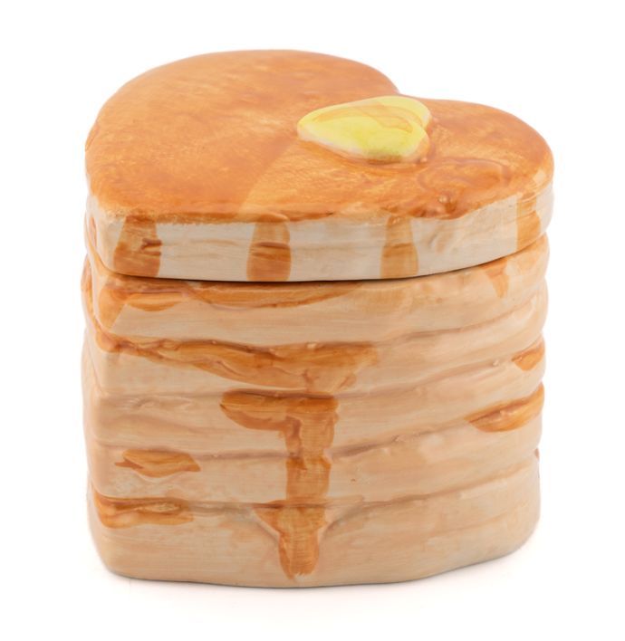 Aardewerk bakje pancakes