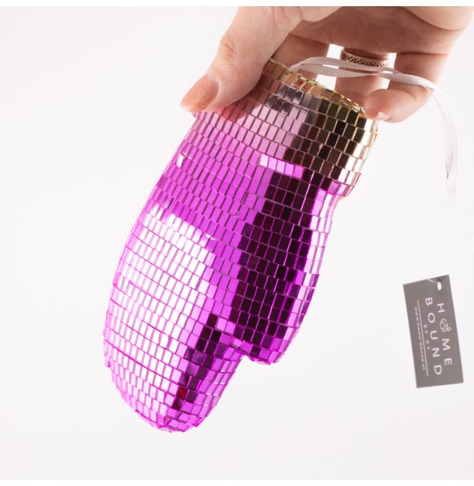 Hanger Disco want - Roze/geel - 14cm
