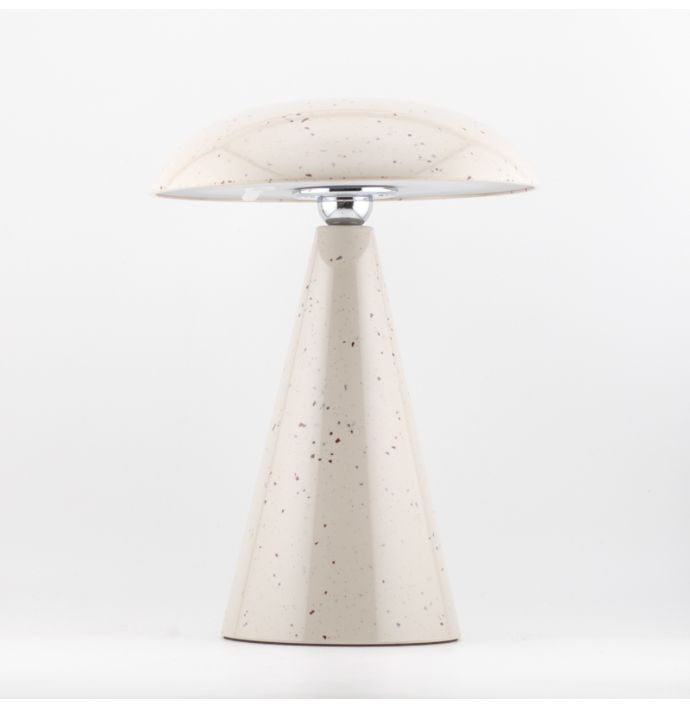 Bureaulamp Mushie LED op accu white dots