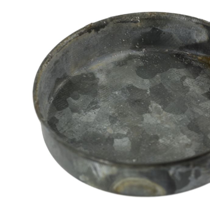 Metalen schaaltje grijs