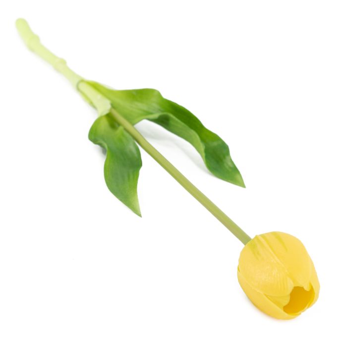 Kunst tulp real touch geel