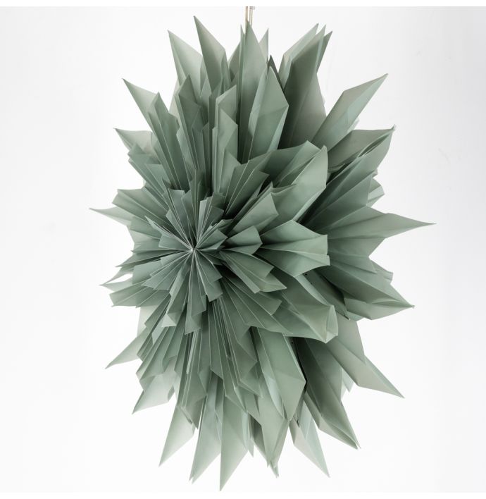 Kerstster sun 80cm turquoise met pendel