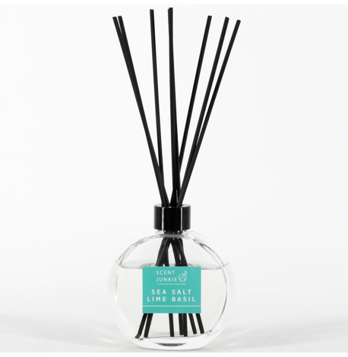 Geurdiffuser met stokjes 150ml sea salt basil