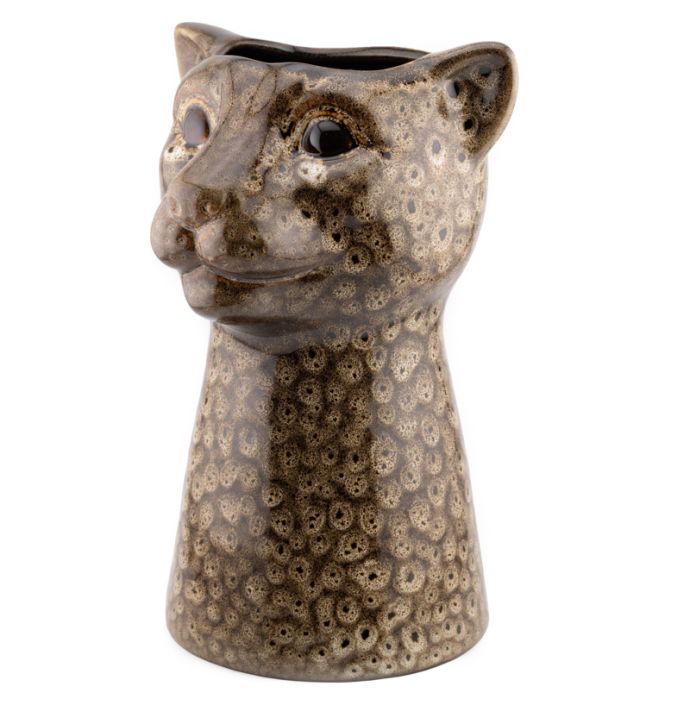 Aardewerk vaas luipaard speckled