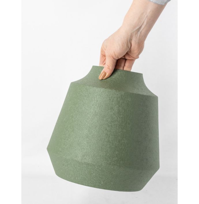 Metalen vaas green texture