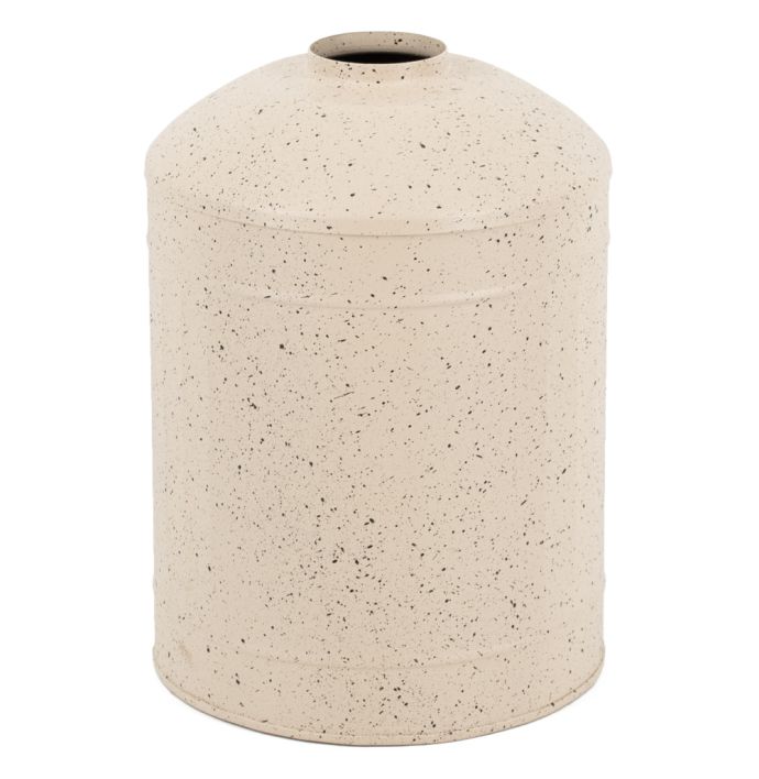 Metalen vaas zand dots