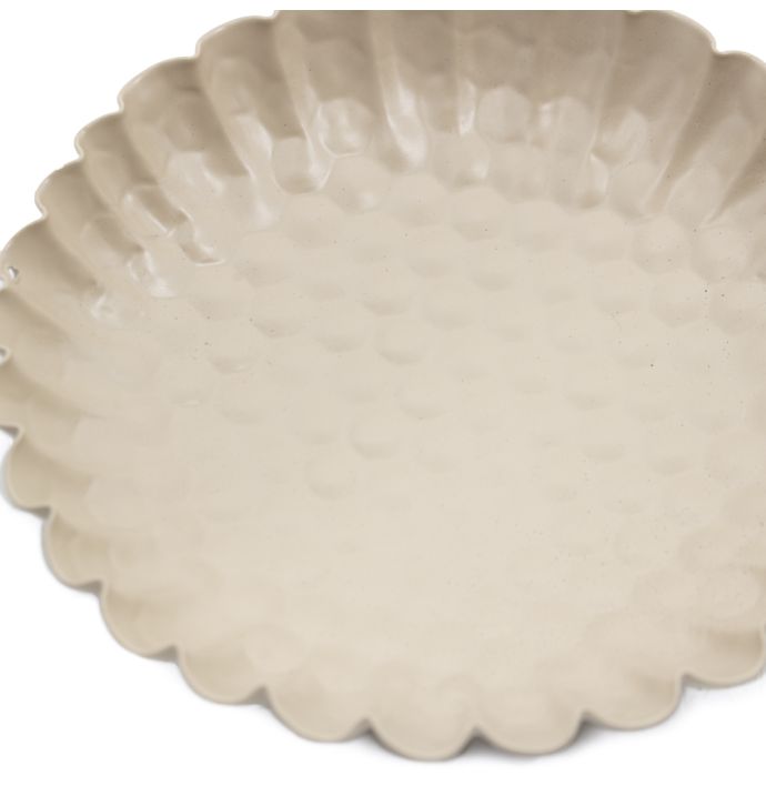 Metalen schaaltje honeycomb sand