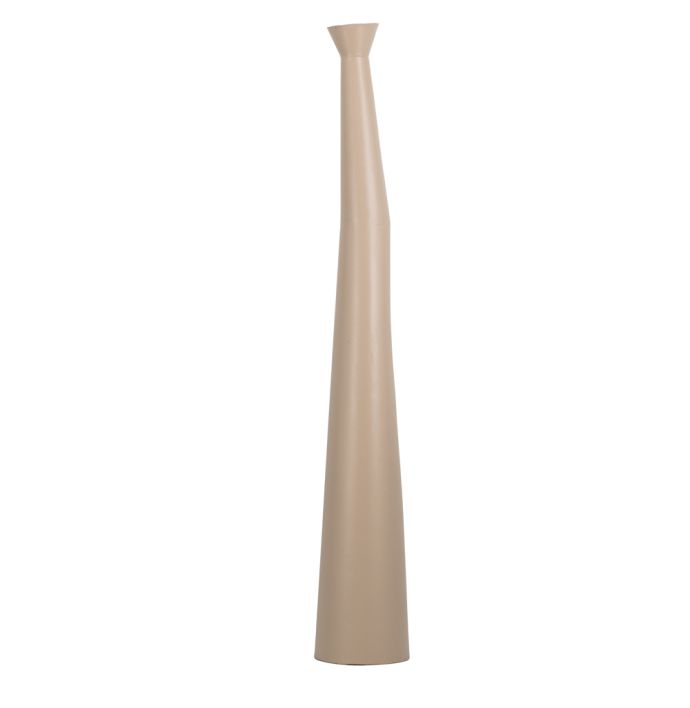 Metalen lange vaas sand texture