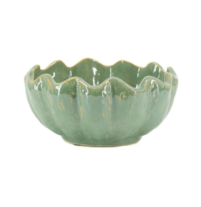 Aardewerk schaal Veda S jade