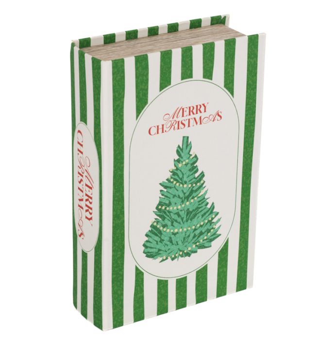 Opbergboek Christmas Green 27x18cm