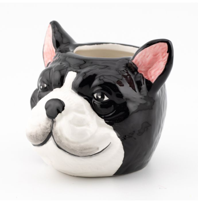 Aardewerk bloempot Hond