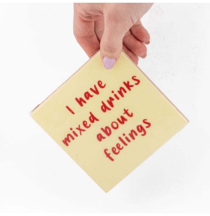 Tegeltje mixed drinks about feelings