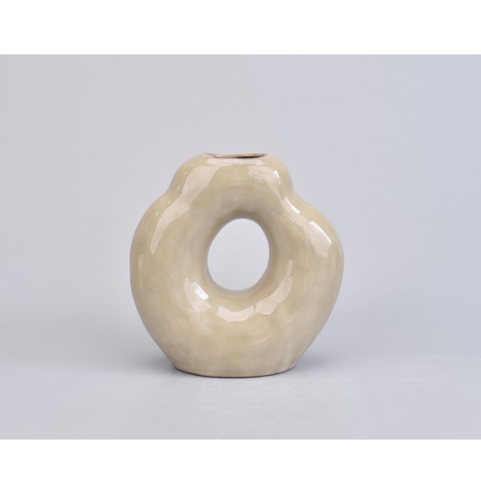 Aardewerk vaas Aperture Ivory
