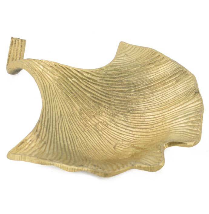 Schaal lotusblad goud