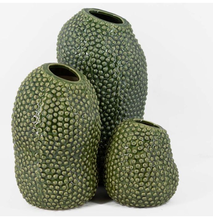 Aardewerk Pickle vaas groen