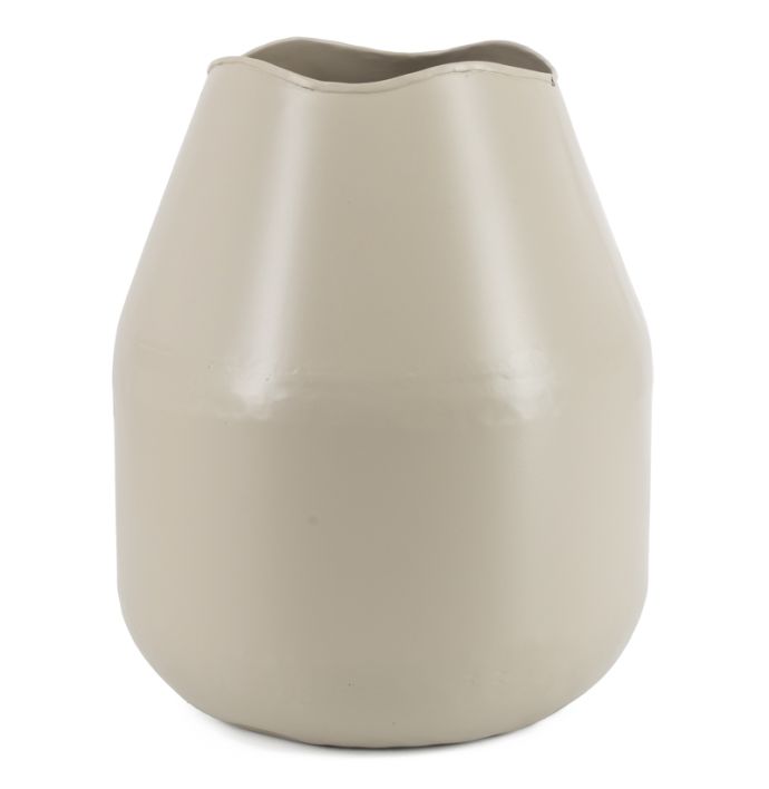 Metalen vaas sand