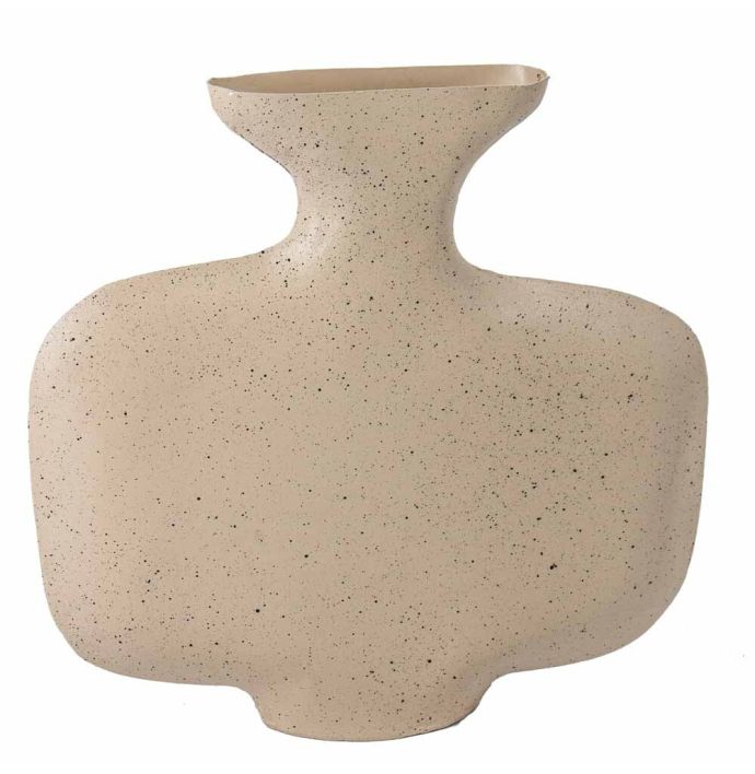 Metalen ornament vaas zand texture