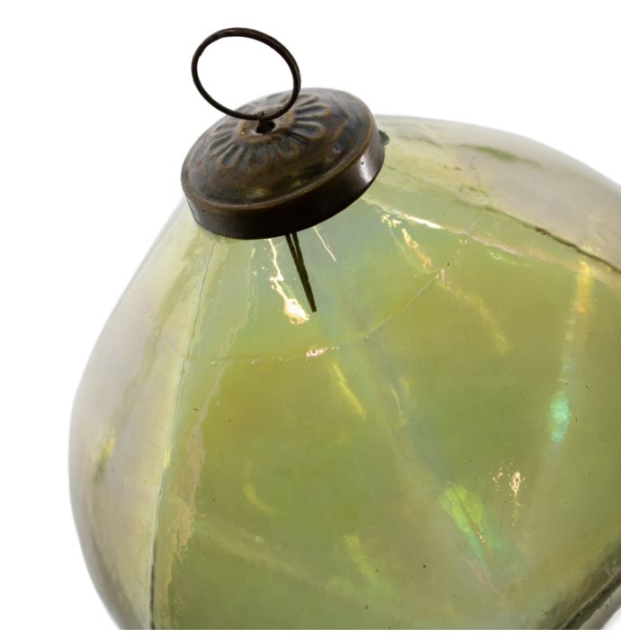 Kerstbal glas oil green