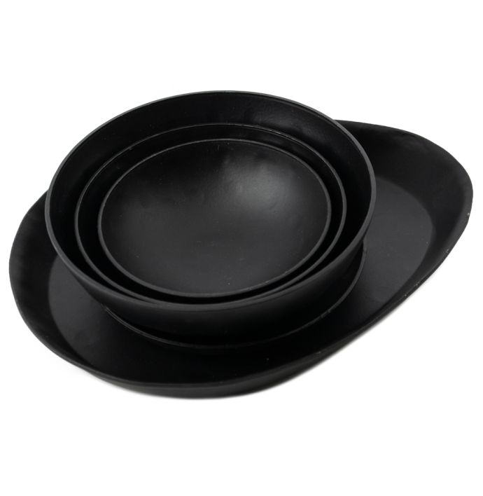 Schaaltje bowl hammered zwart