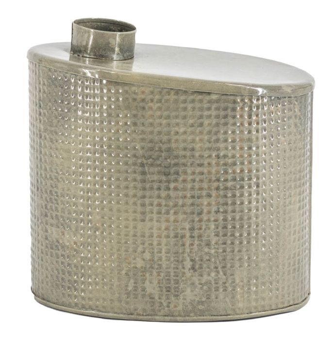 Metalen vaas ovaal moon grey