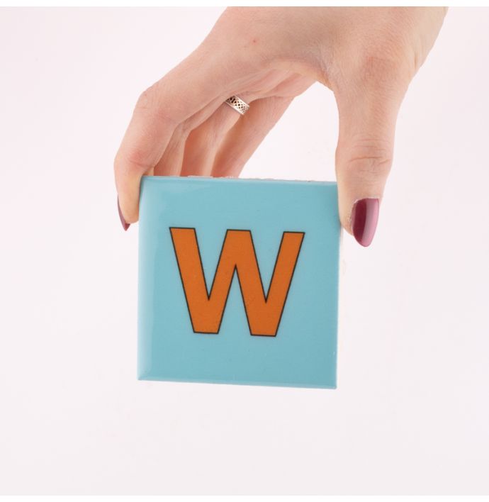 Alfabet tegeltje letter W