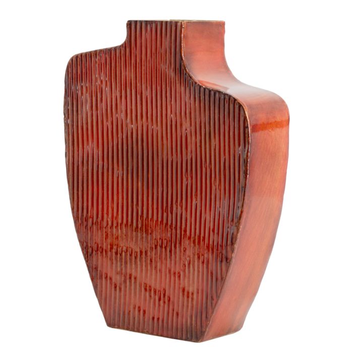 Metalen vaas solid roze