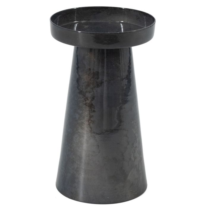 Metalen kaarsenstandaard blauw