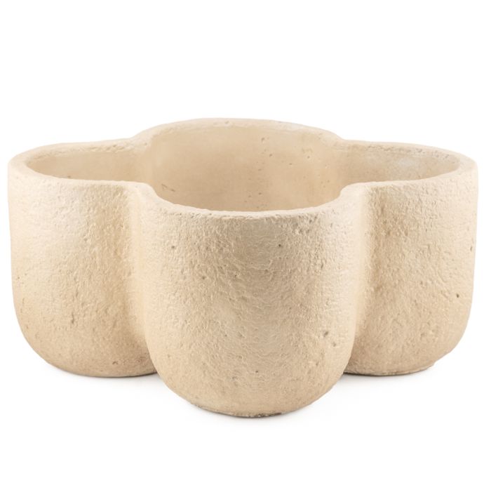 Aardewerk bloempot flower L