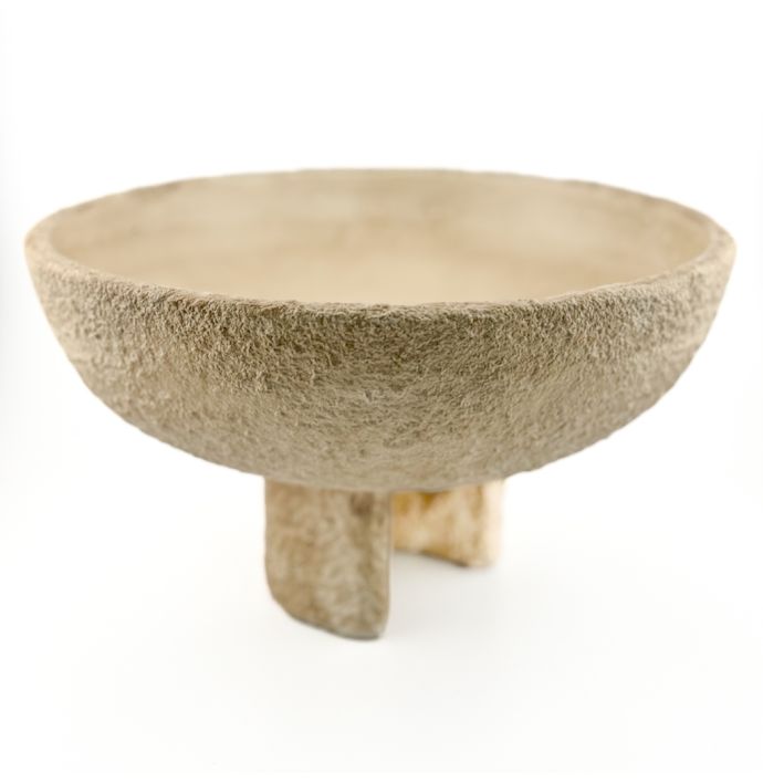 Aardewerk plateau beige L