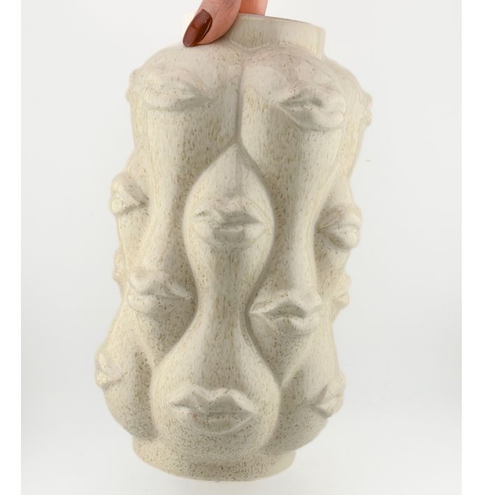 Aardewerk vaas Lips beige
