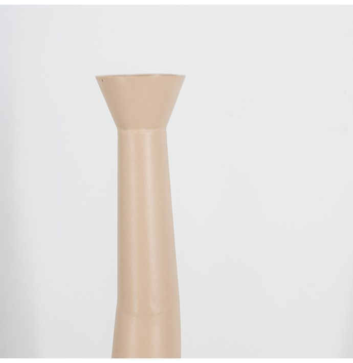 Metalen lange vaas sand texture