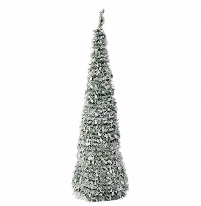 Opvouwbare kerstboom Tinsel met verlichting L